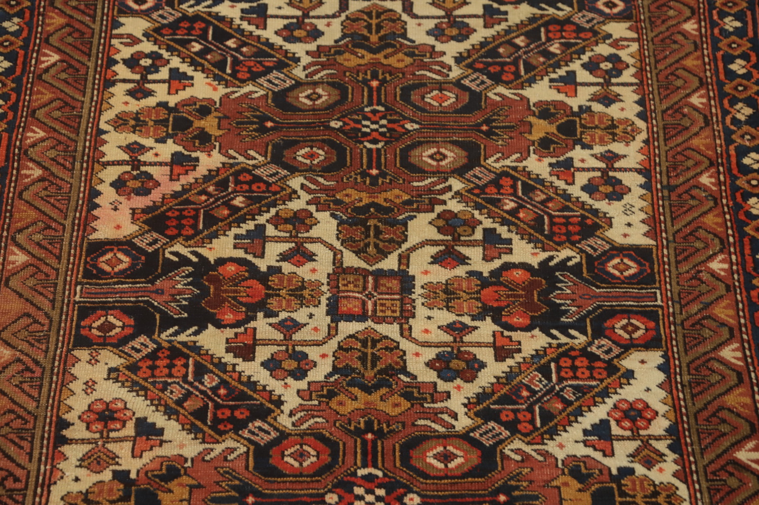Pre-1900 Antique Shirvan Vegetable Dye Rug 3x4