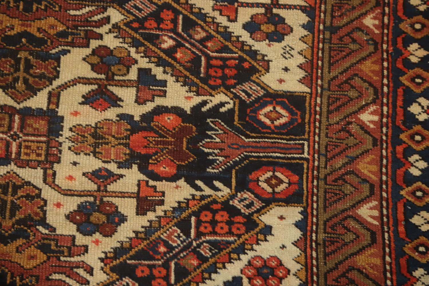Pre-1900 Antique Shirvan Vegetable Dye Rug 3x4