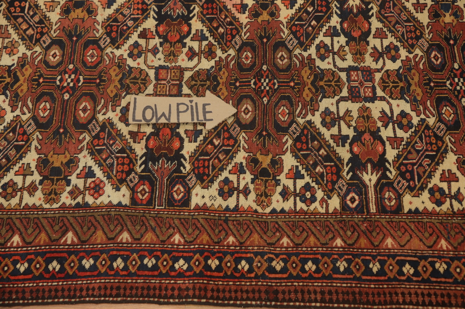 Pre-1900 Antique Shirvan Vegetable Dye Rug 3x4