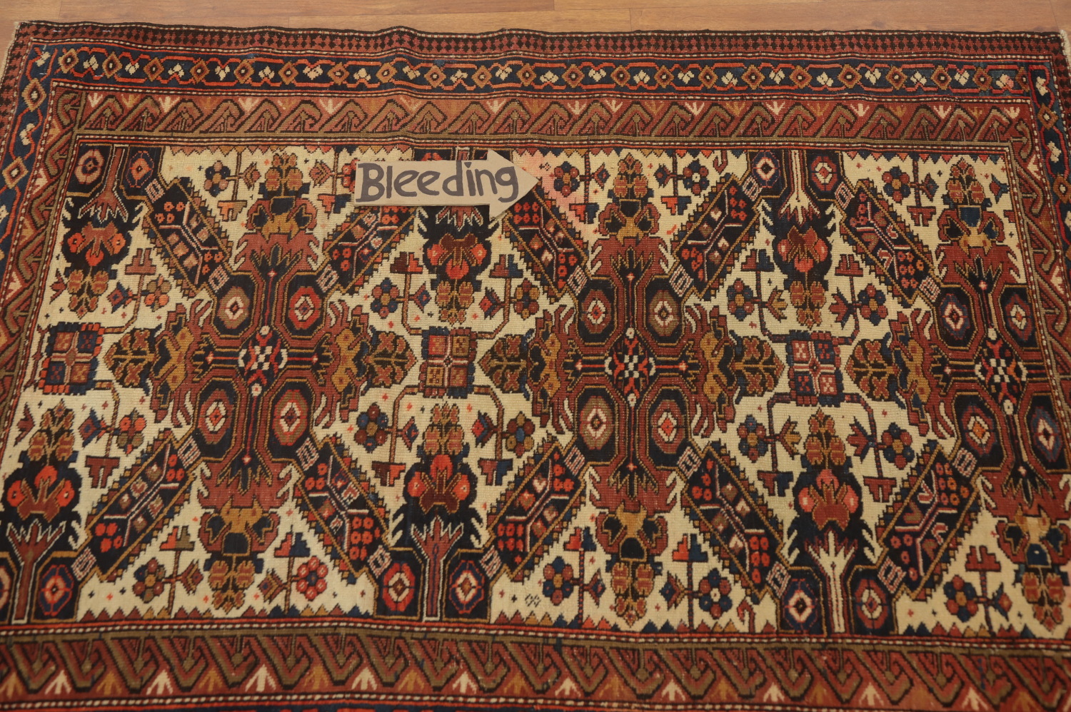 Pre-1900 Antique Shirvan Vegetable Dye Rug 3x4