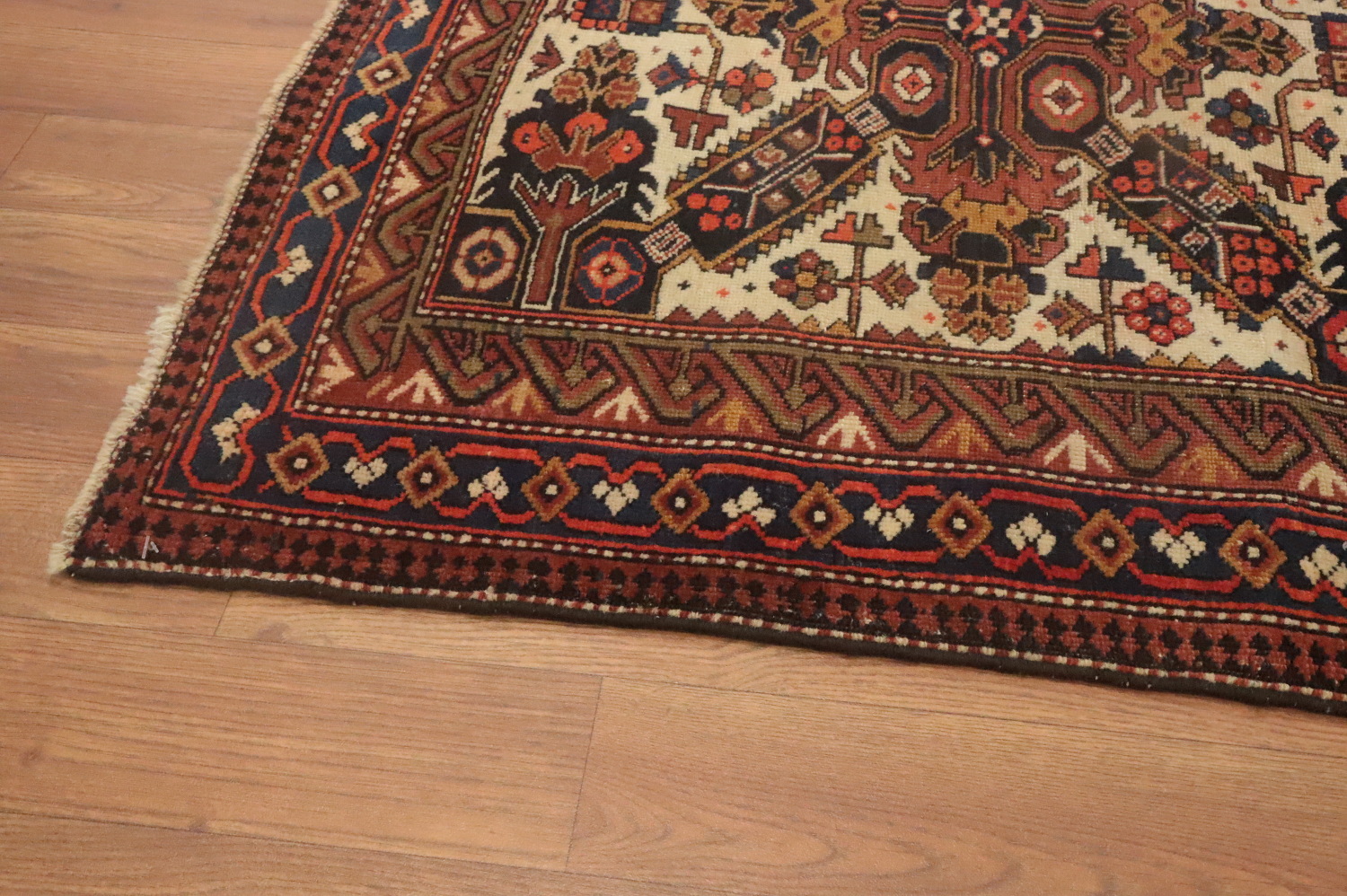 Pre-1900 Antique Shirvan Vegetable Dye Rug 3x4