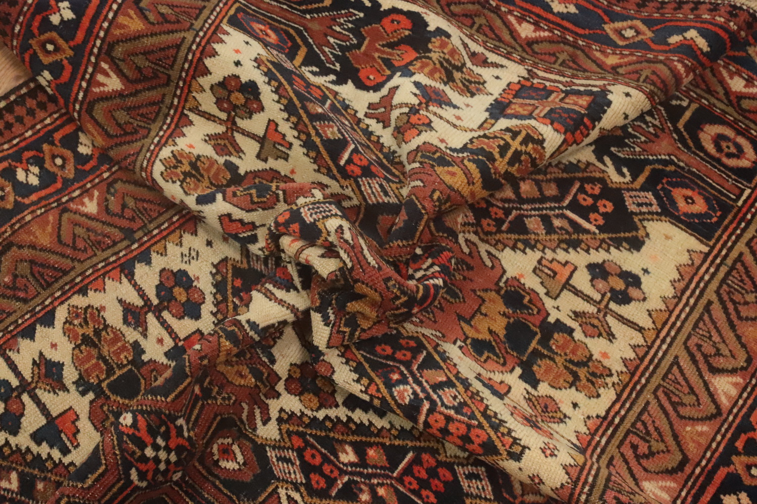Pre-1900 Antique Shirvan Vegetable Dye Rug 3x4
