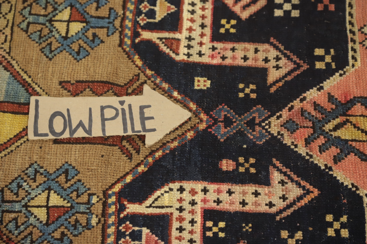 Pre-1900 Antique Kazak Vegetable Dye Rug 4x8