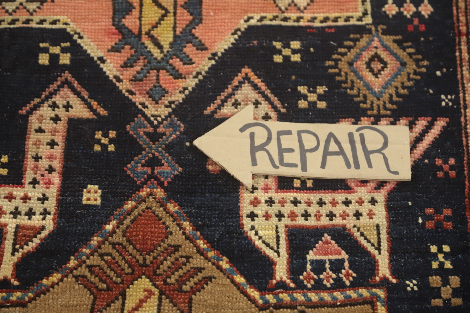 Pre-1900 Antique Kazak Vegetable Dye Rug 4x8