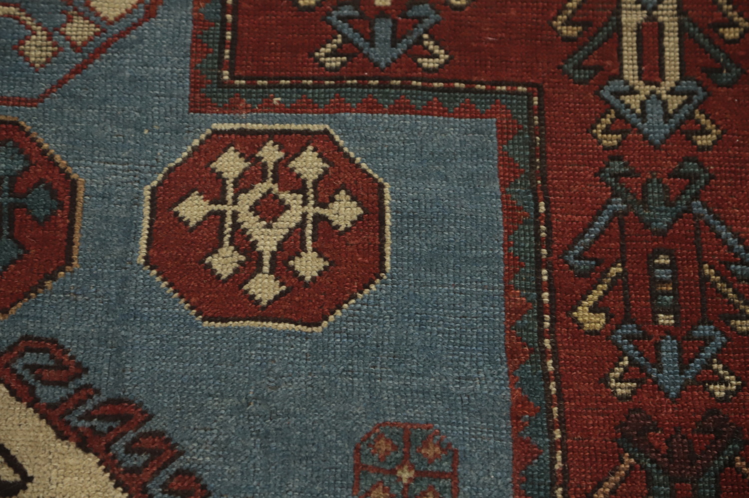 Pre-1900 Antique Kazak Vegetable Dye Rug 5x6