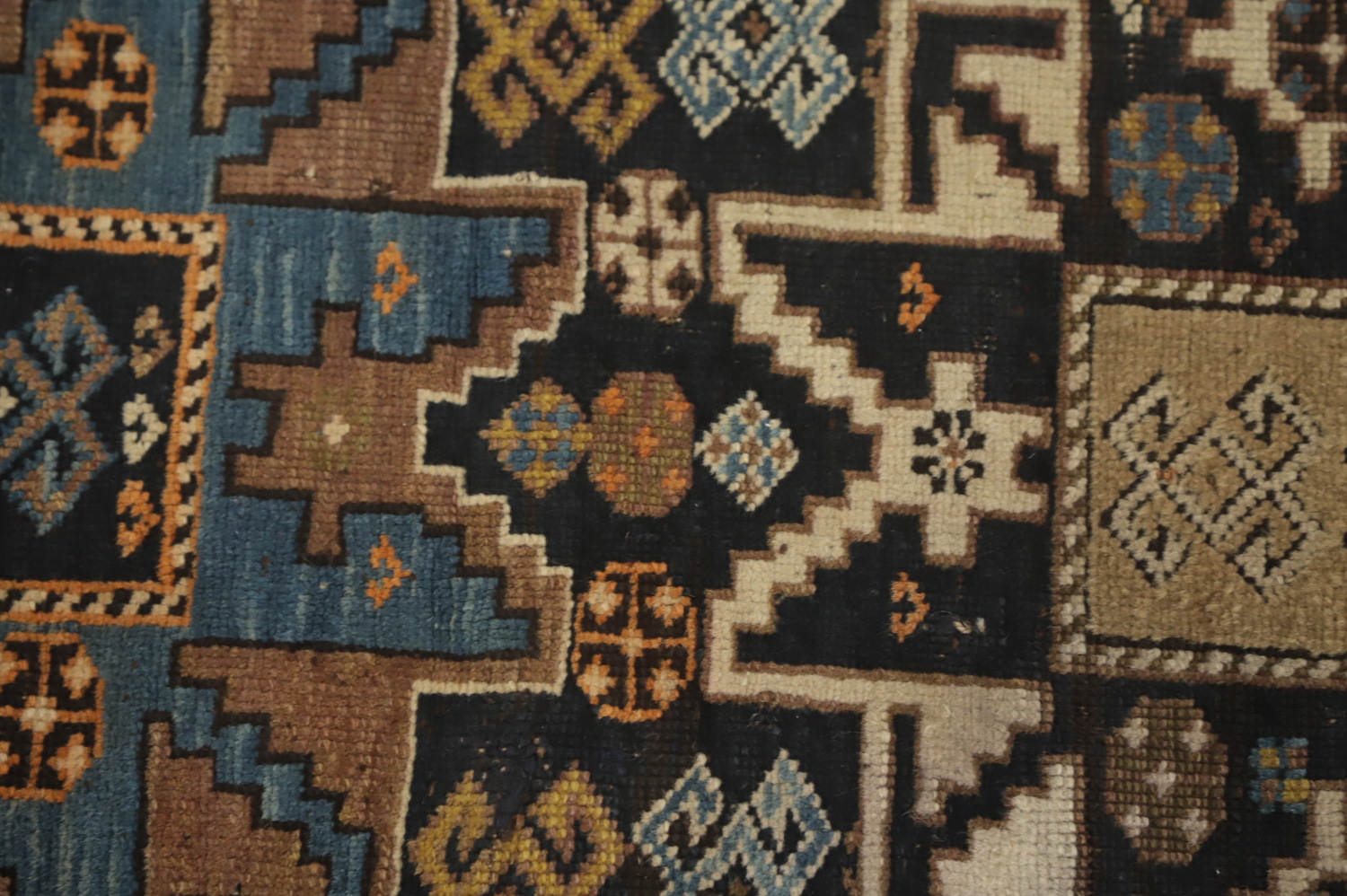 Pre-1900 Antique Shirvan Vegetable Dye Rug 4x5