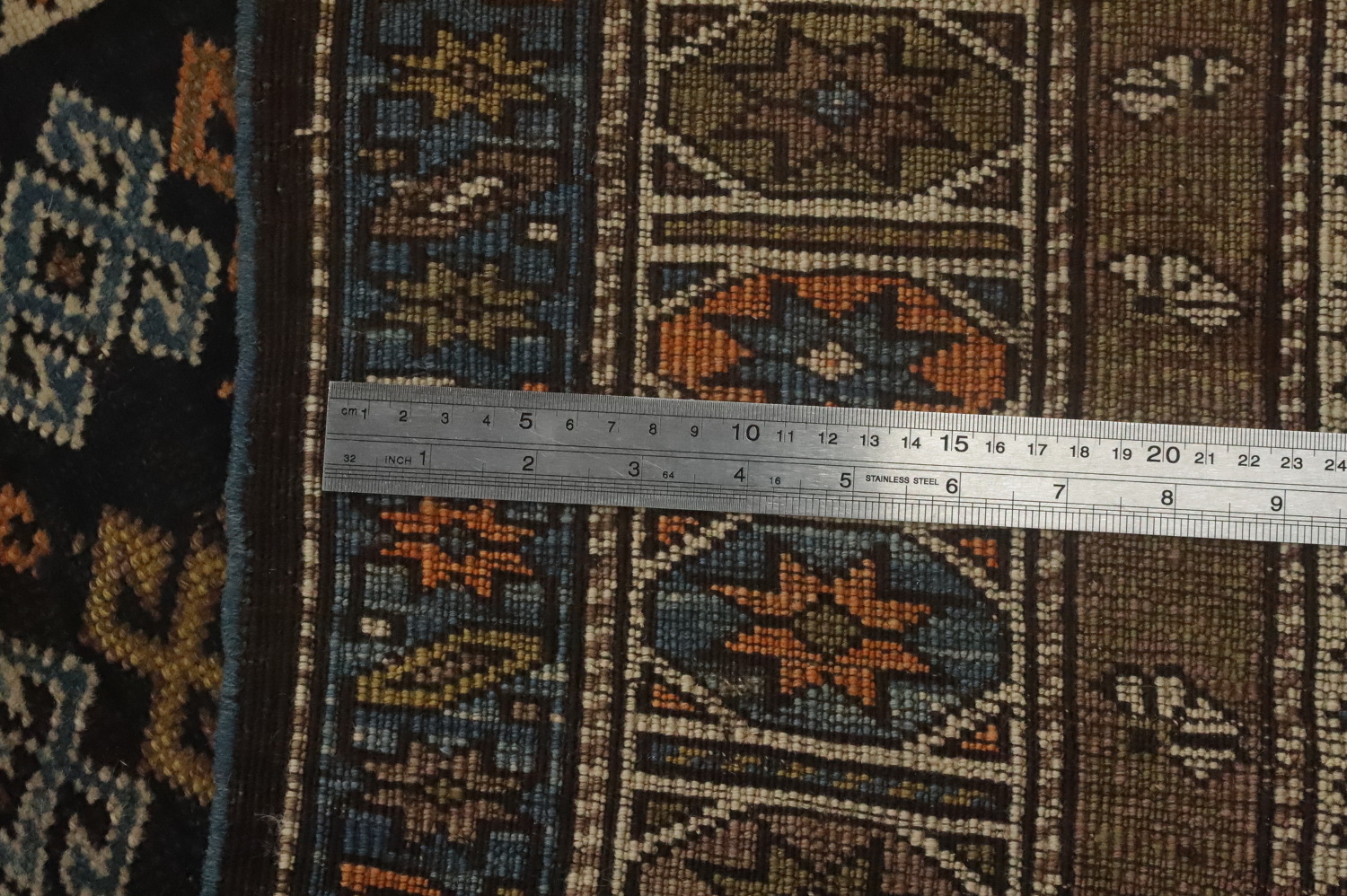 Pre-1900 Antique Shirvan Vegetable Dye Rug 4x5