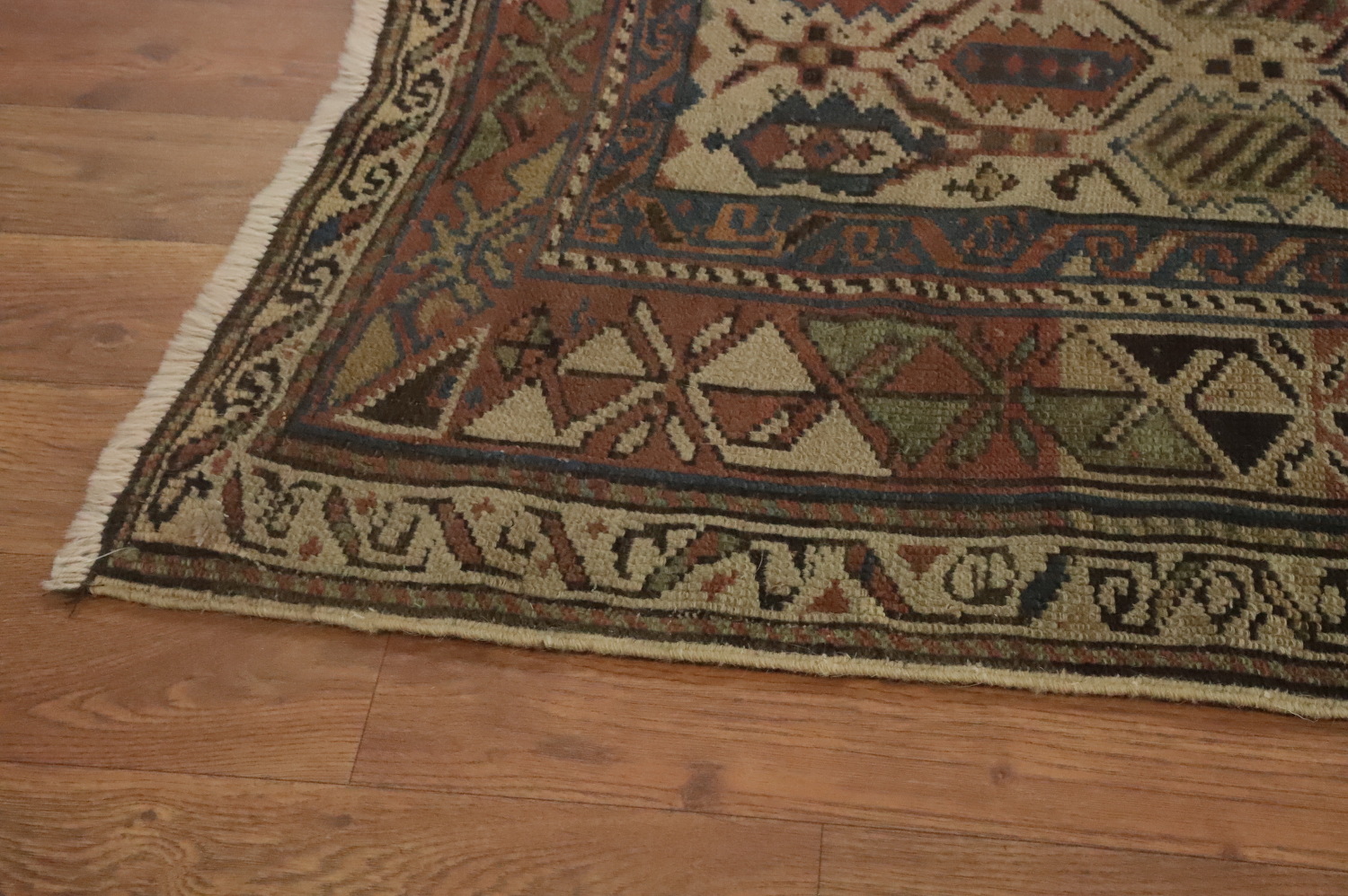 Pre-1900 Antique Kazak Vegetable Dye Rug 3x5