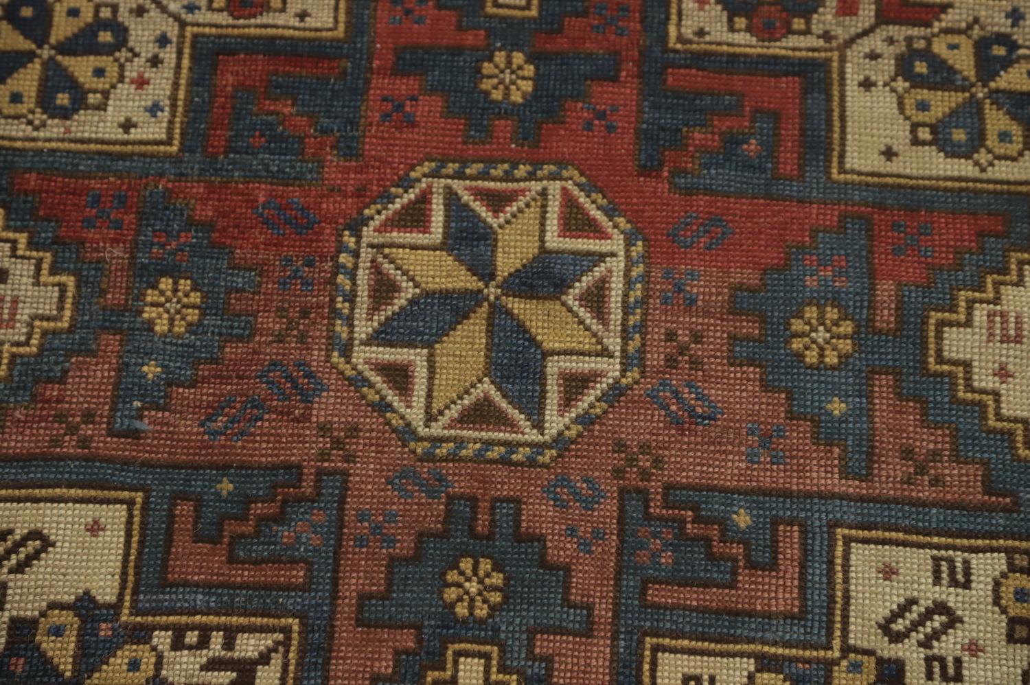 Pre-1900 Antique Kazak Vegetable Dye Rug 3x5