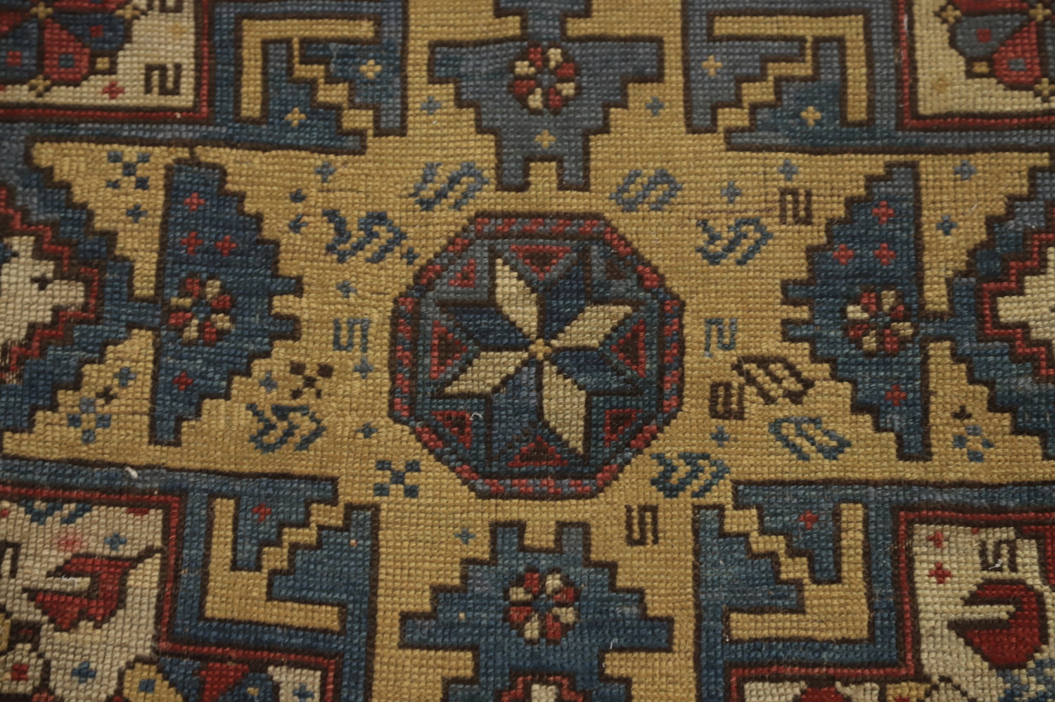 Pre-1900 Antique Kazak Vegetable Dye Rug 3x5