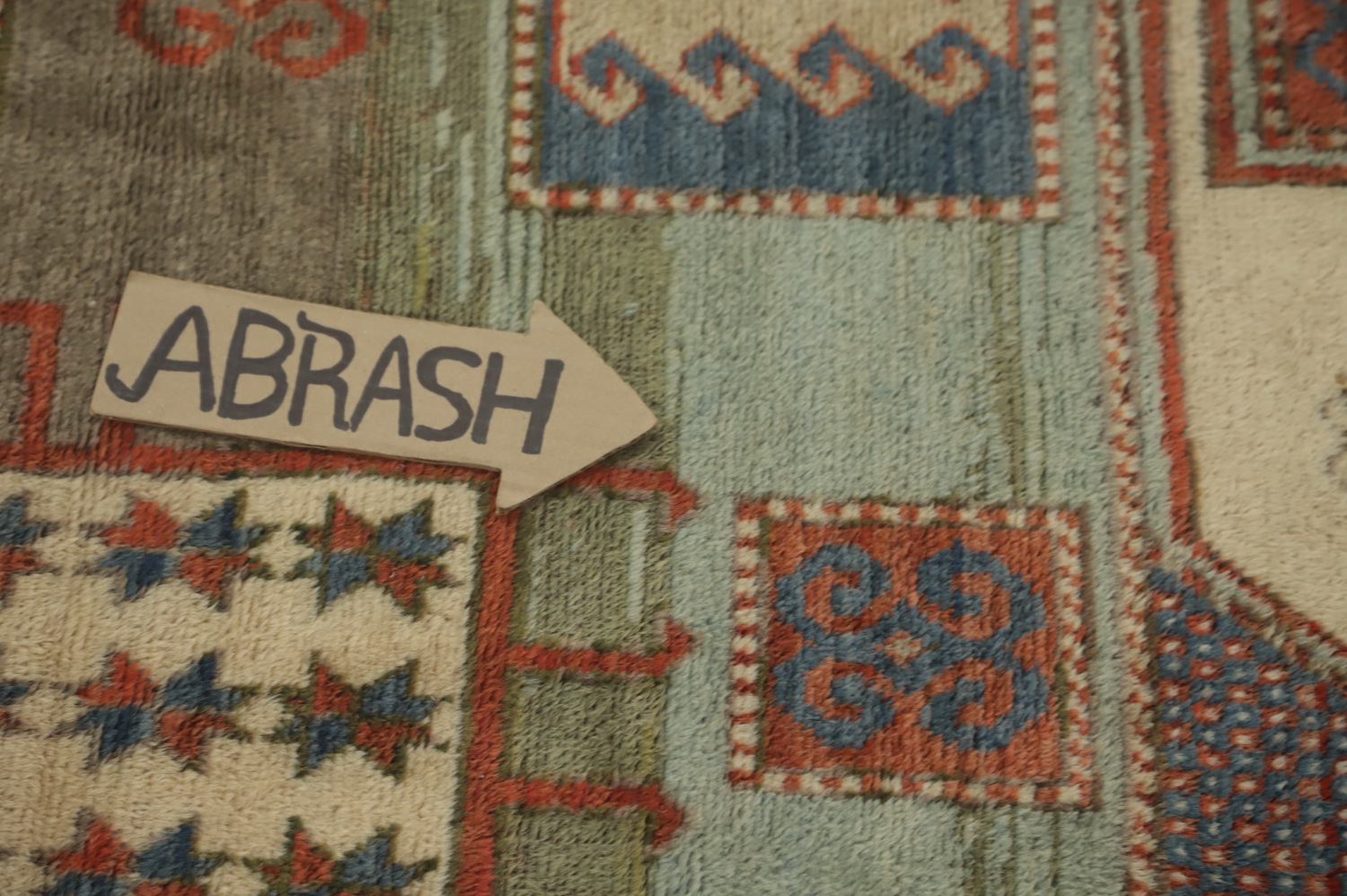Pre-1900 Antique Kazak Vegetable Dye Area Rug 5x8