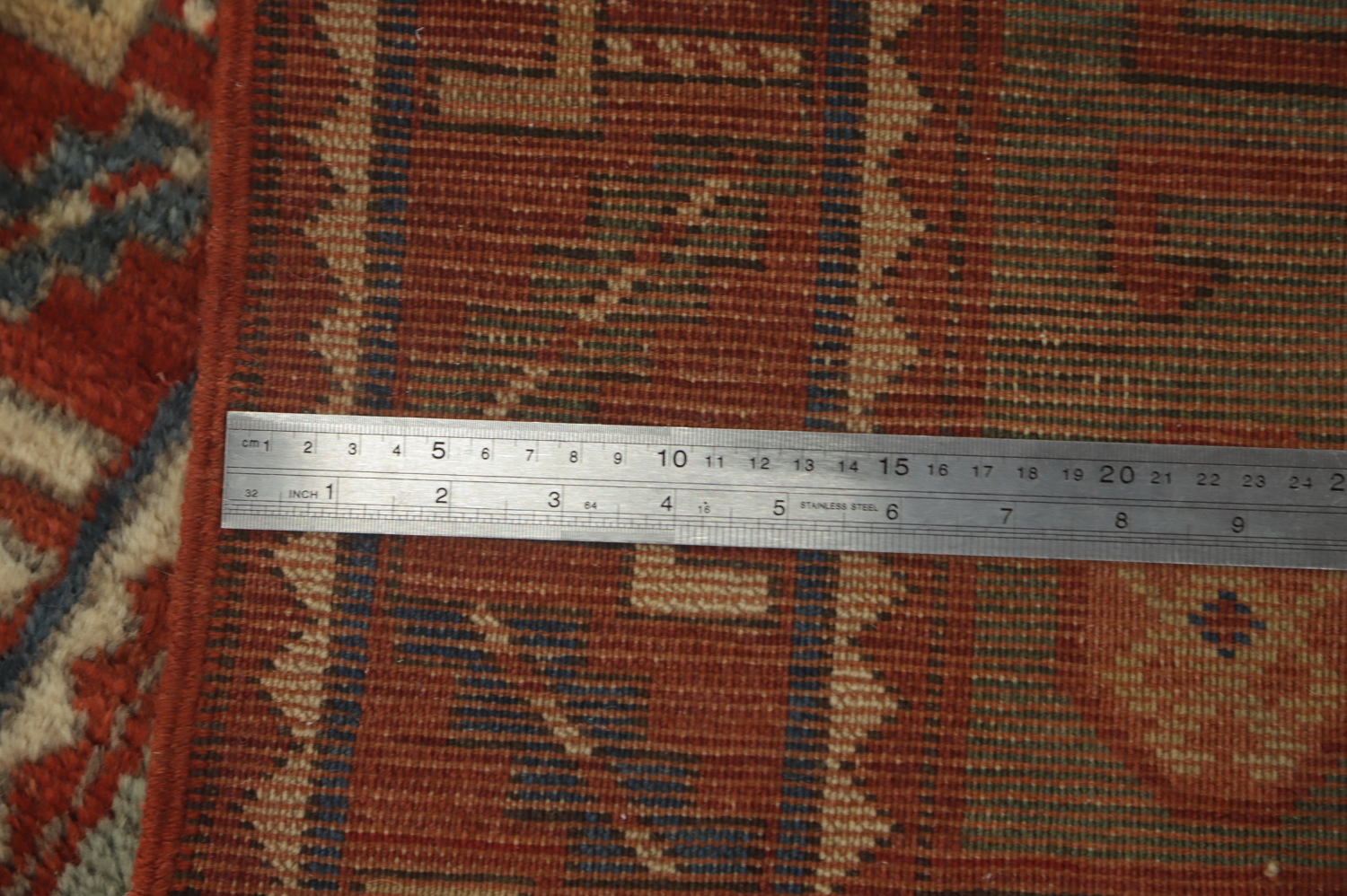 Pre-1900 Antique Kazak Vegetable Dye Area Rug 5x8