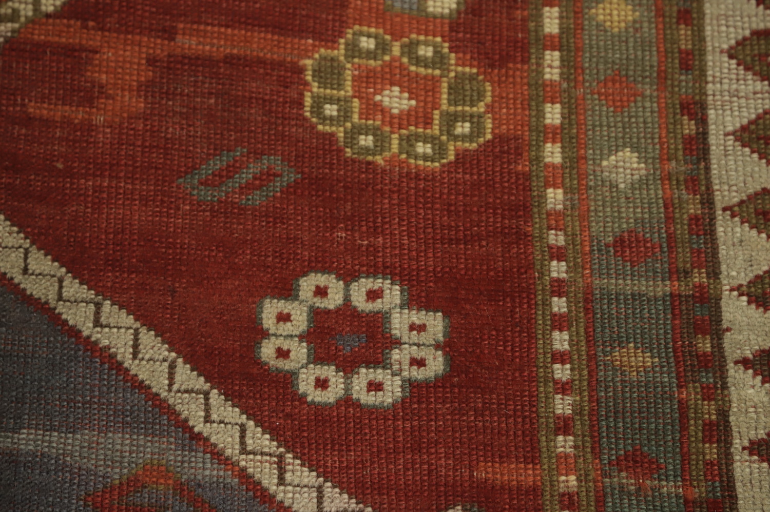 Pre-1900 Antique Kazak Vegetable Dye Rug 5x7