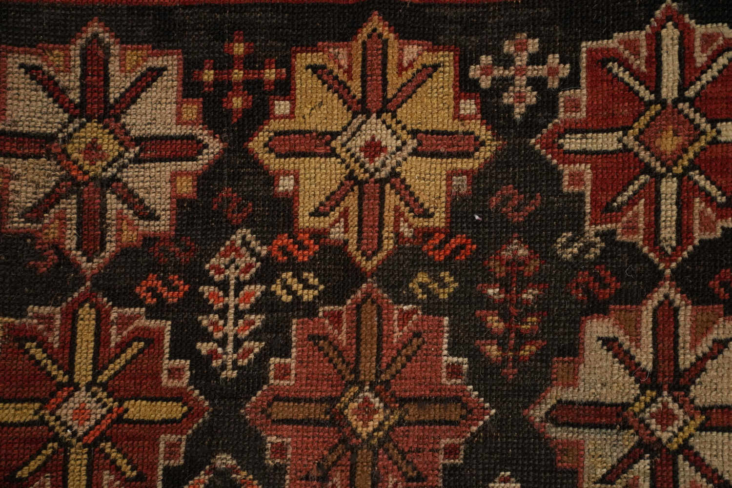 Pre-1900 Antique Vegetable Dye Kazak Oriental Rug 4x8