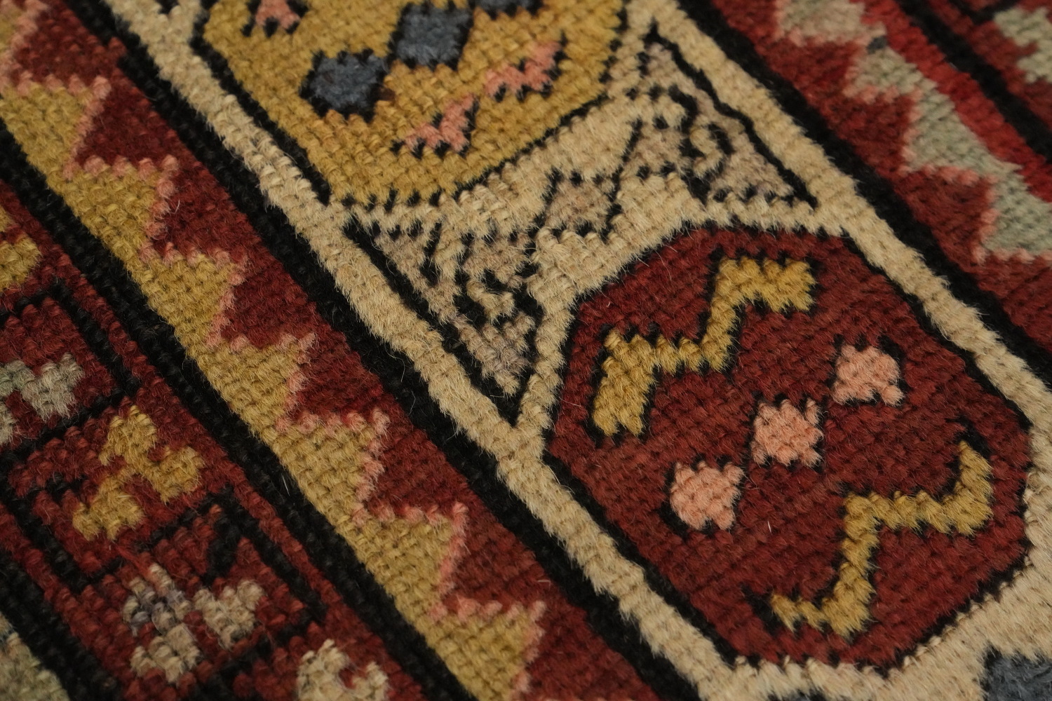 Pre-1900 Antique Vegetable Dye Kazak Oriental Rug 4x8