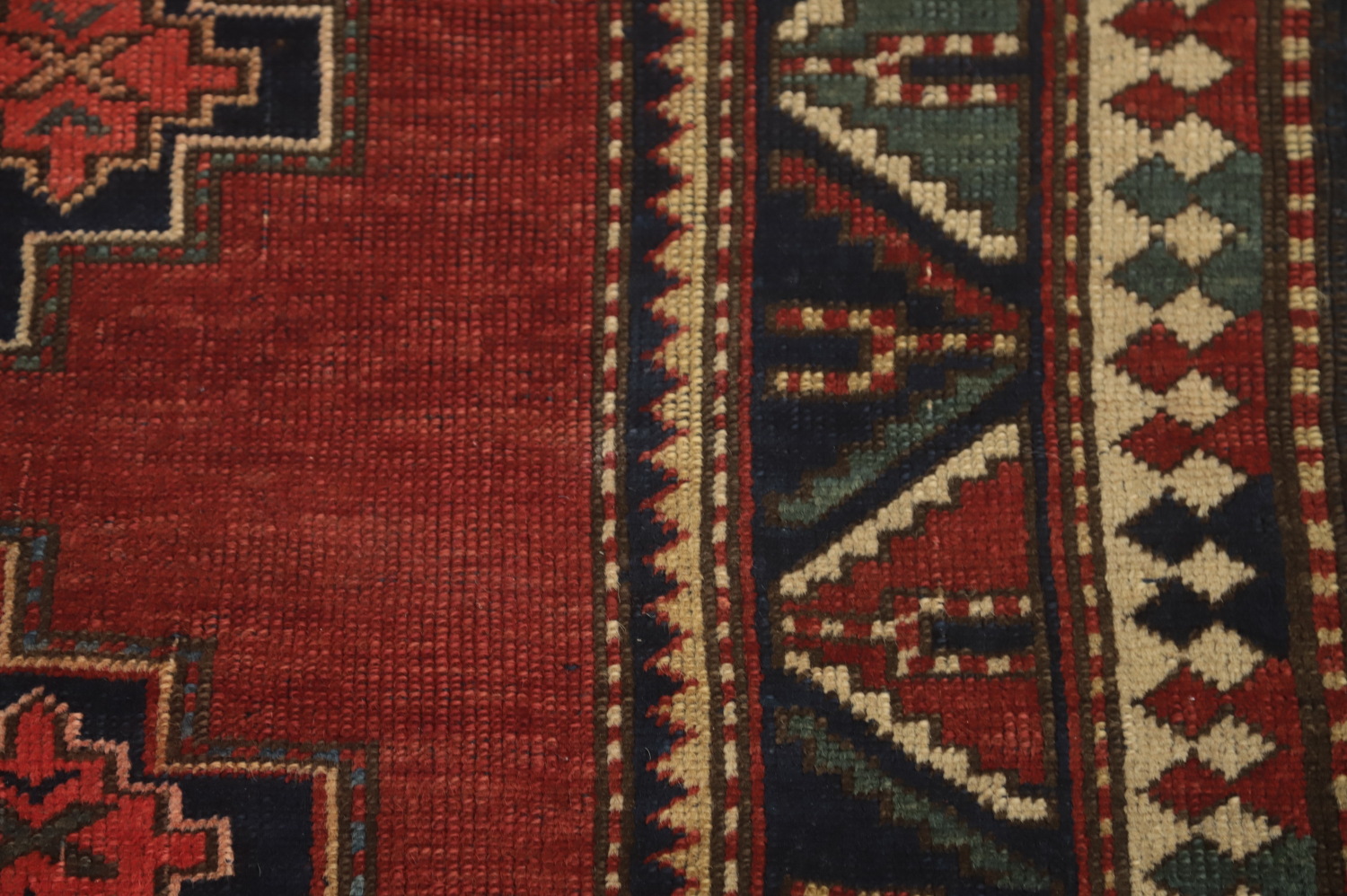 Pre-1900 Antique Kazak Vegetable Dye Rug 3x4