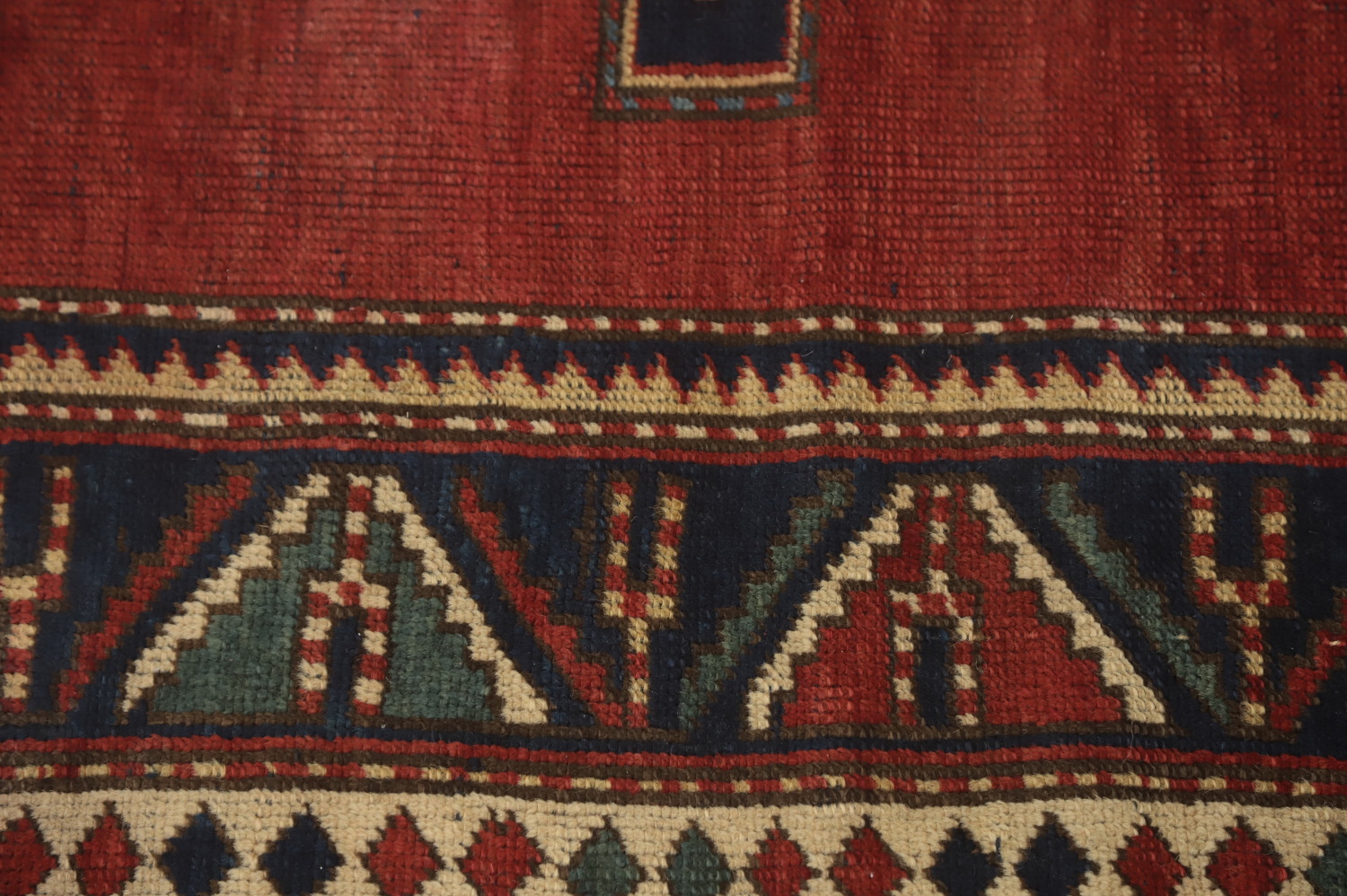 Pre-1900 Antique Kazak Vegetable Dye Rug 3x4