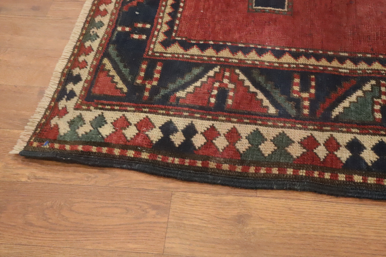 Pre-1900 Antique Kazak Vegetable Dye Rug 3x4