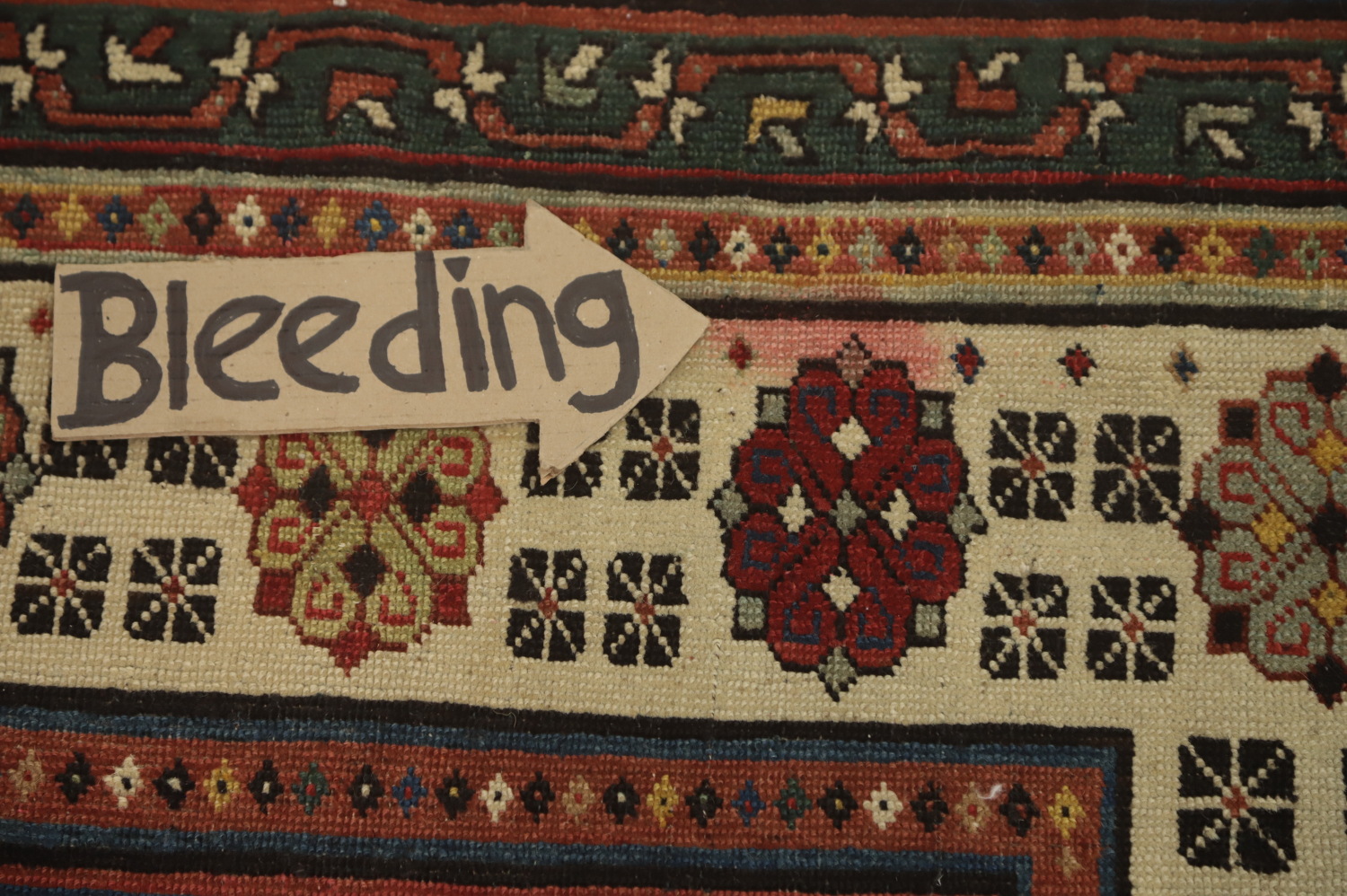 Pre-1900 Antique Kazak Vegetable Dye Runner Rug 3x7