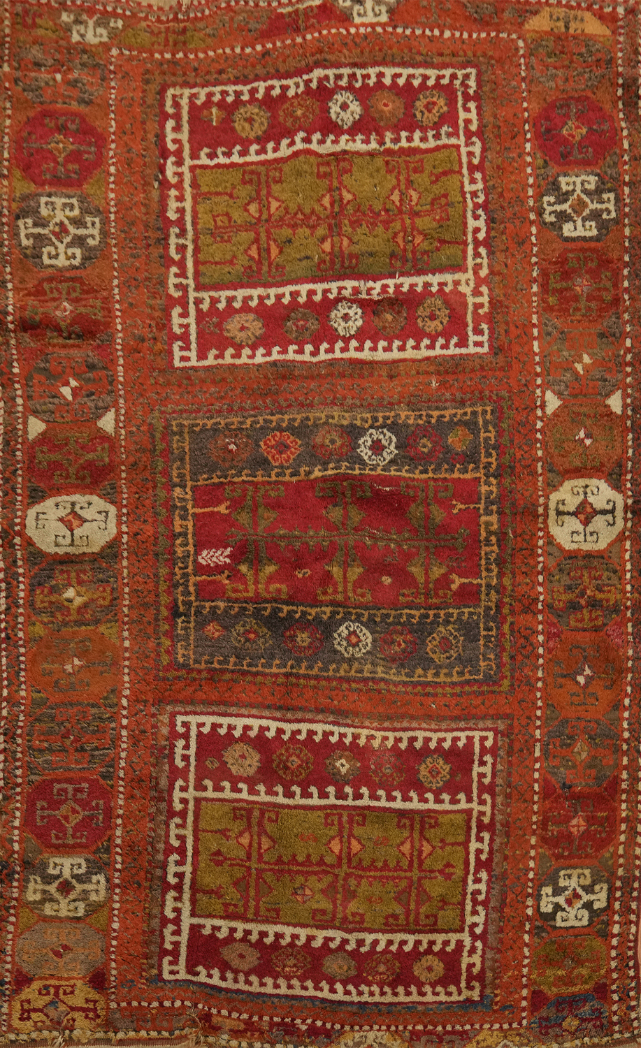 Pre-1900 Antique Kazak Oriental Rug 4x6