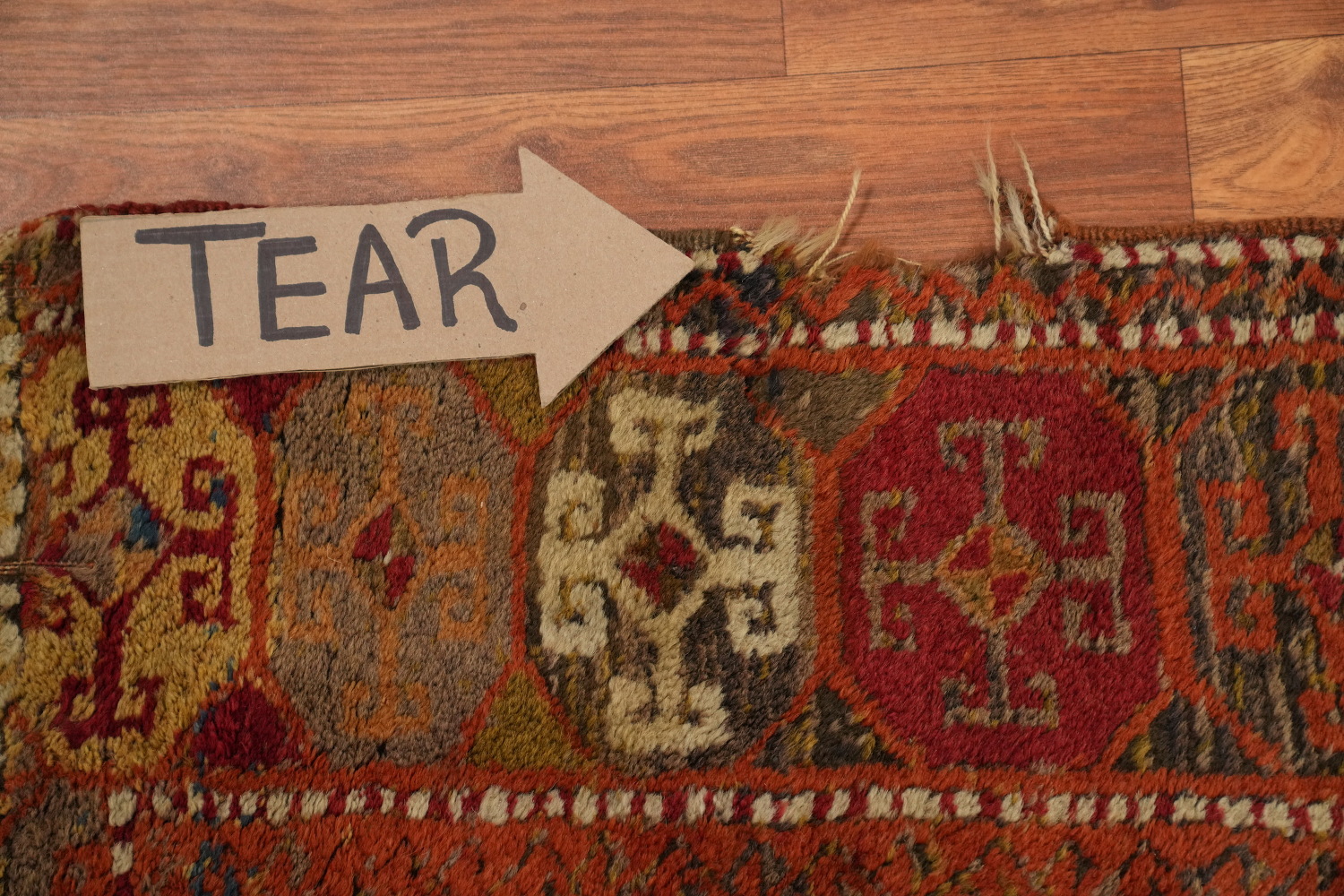 Pre-1900 Antique Kazak Oriental Rug 4x6