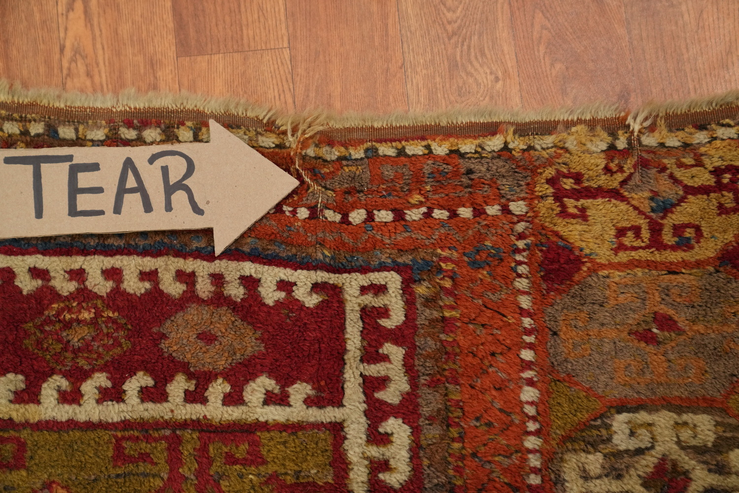 Pre-1900 Antique Kazak Oriental Rug 4x6