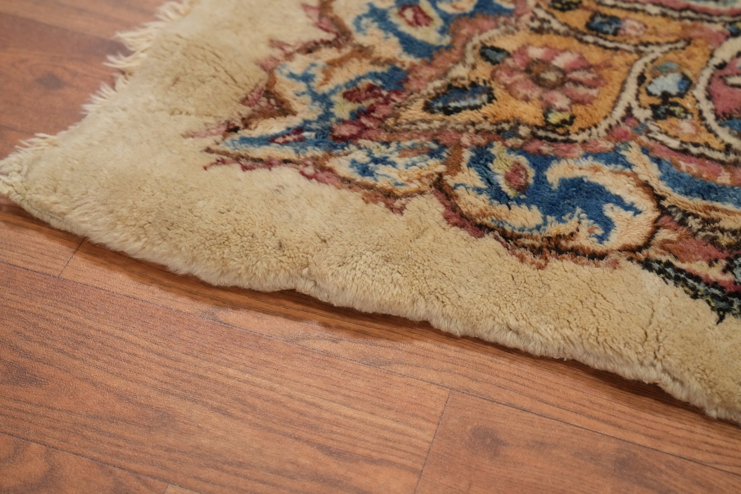 Antique Kerman Vegetable Dye Persian Large Rug 12x19