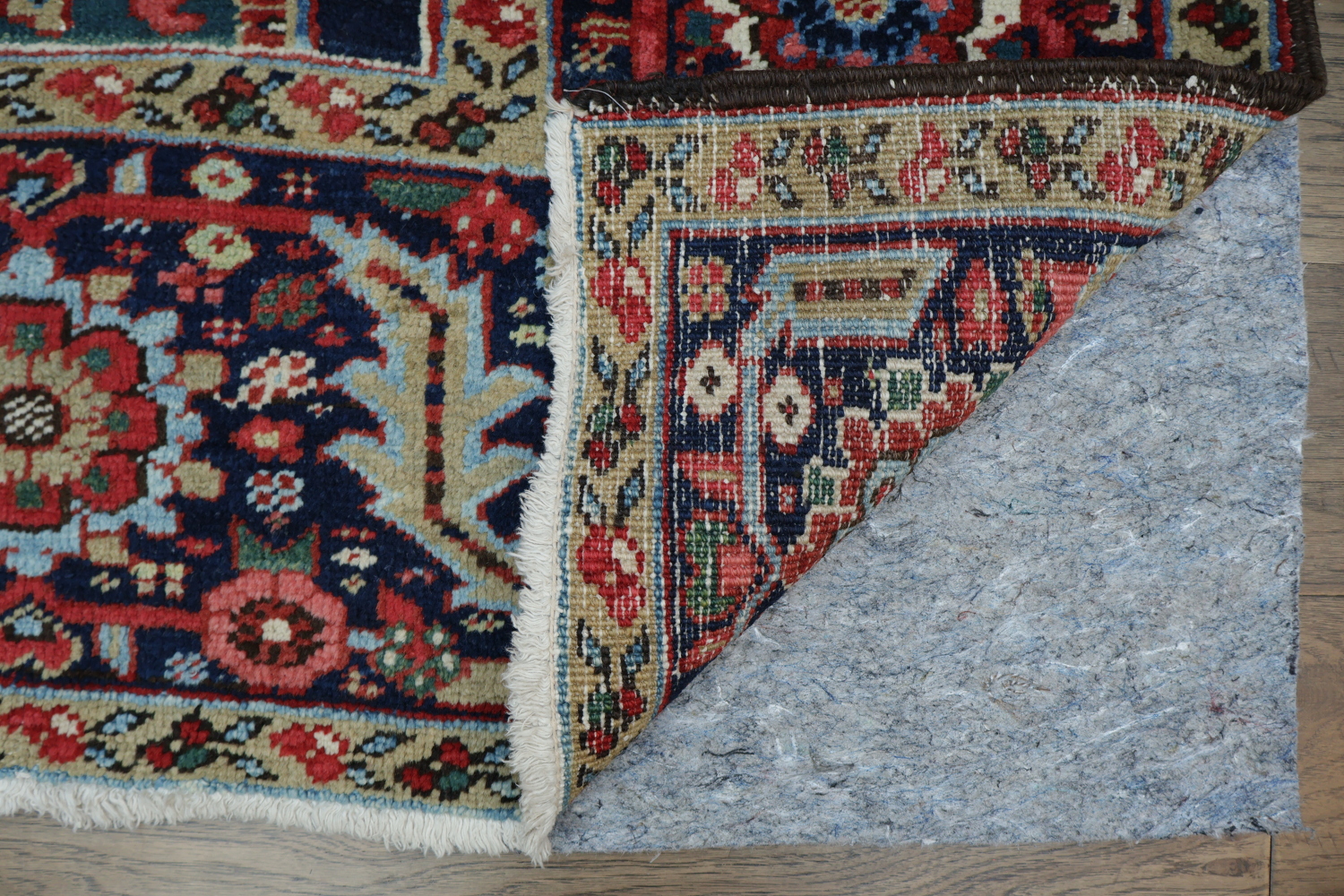 Antique Vegetable Dye Heriz Persian Area Rug 9x12