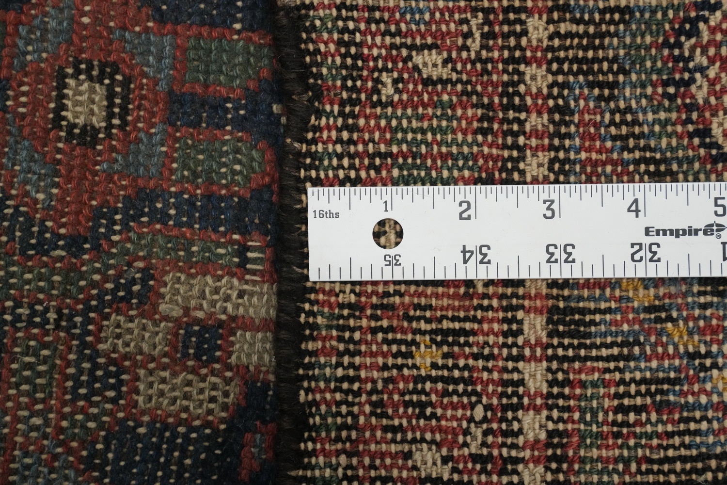 Antique Vegetable Dye Heriz Serapi Persian Area Rug 5x13