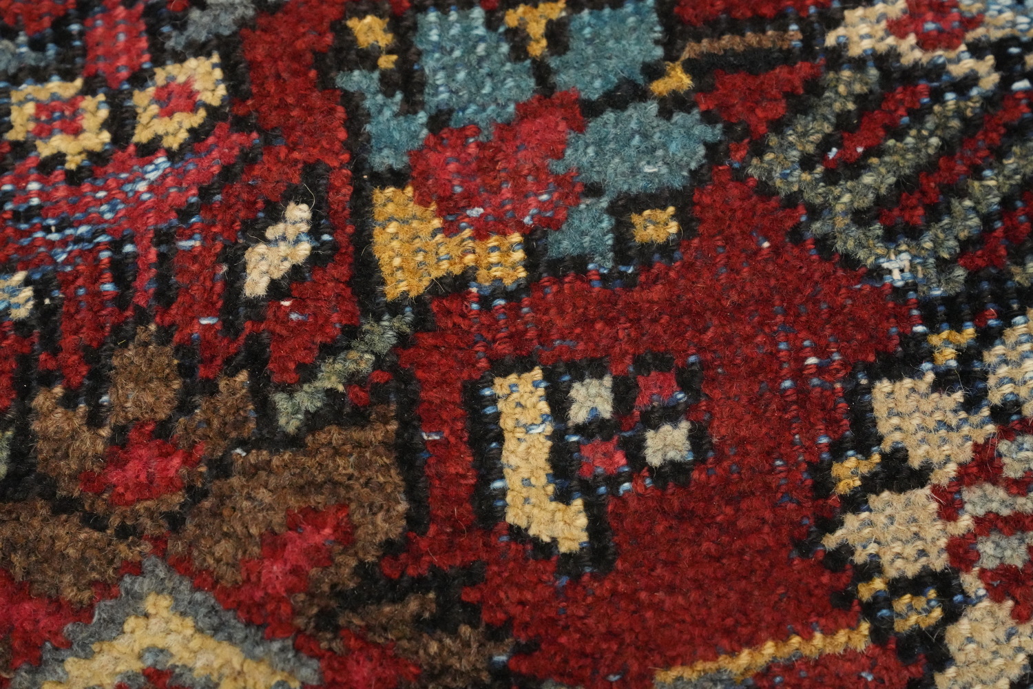 Antique Vegetable Dye Mahal Persian Area Rug 9x12