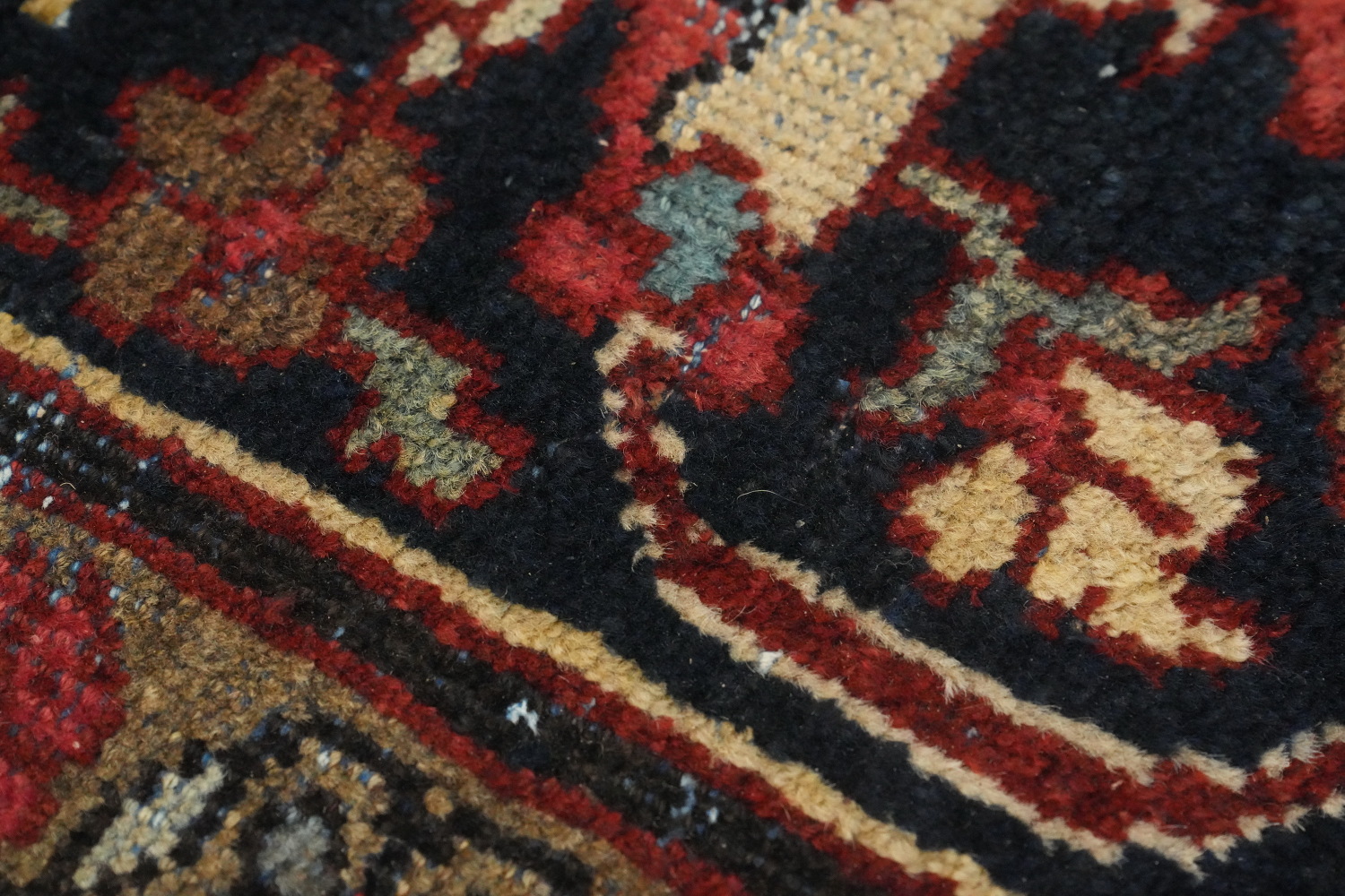 Antique Vegetable Dye Mahal Persian Area Rug 9x12