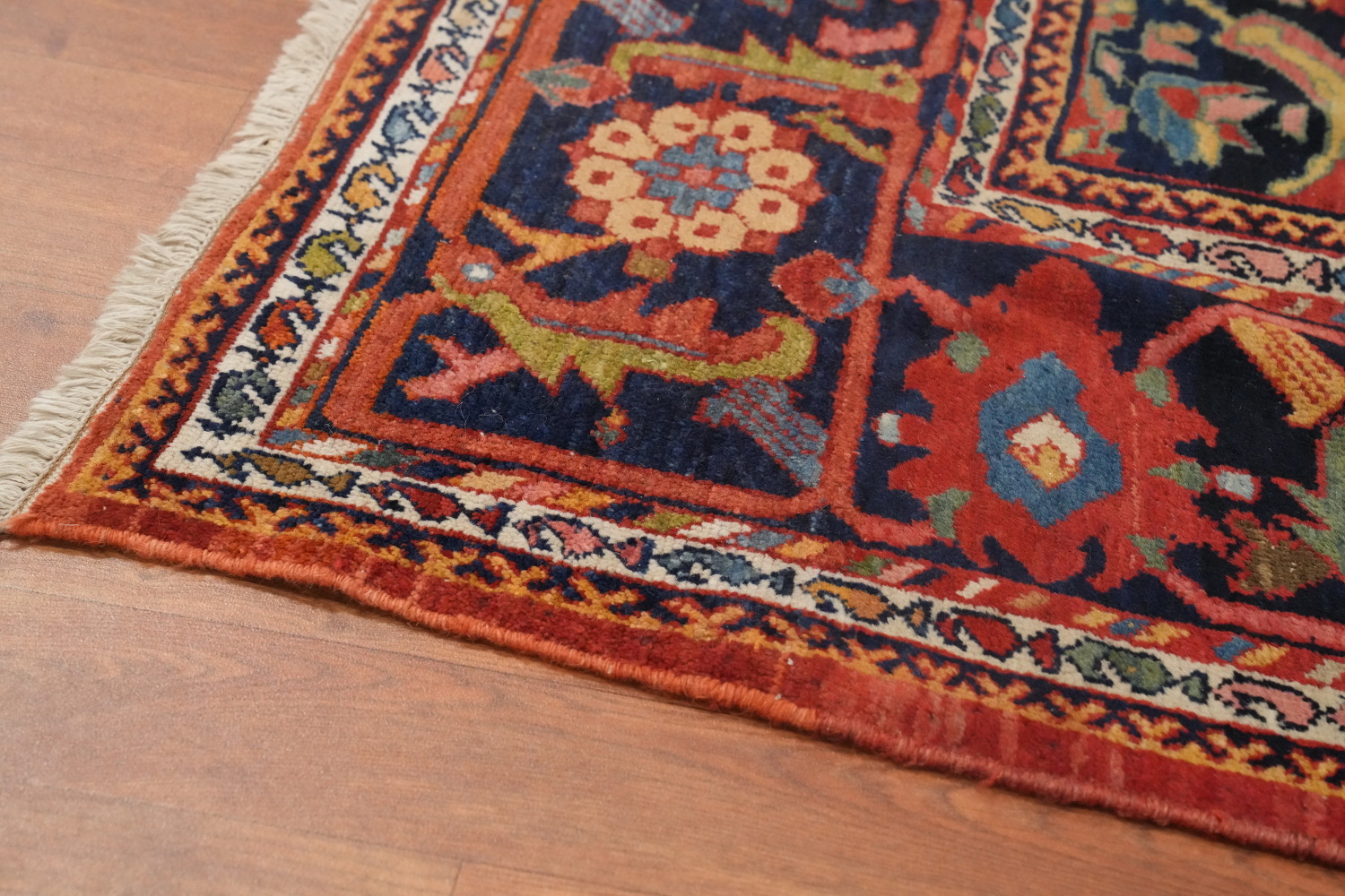 Pre-1900 Antique Vegetable Dye Bakhtiari Persian Rug 9x12