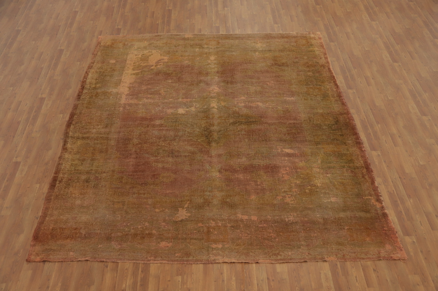 Pre-1900 Antique Oushak Vegetable Dye Area Rug 10x12
