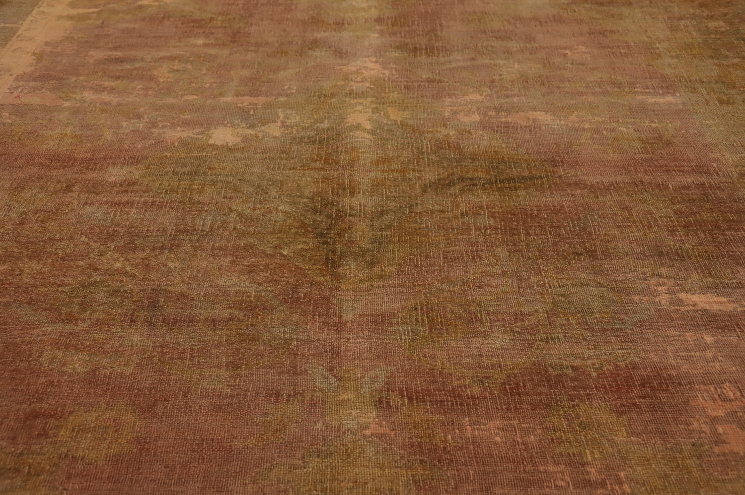Pre-1900 Antique Oushak Vegetable Dye Area Rug 10x12