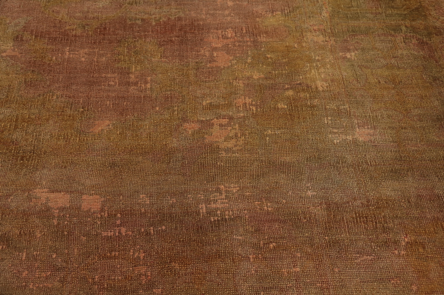 Pre-1900 Antique Oushak Vegetable Dye Area Rug 10x12