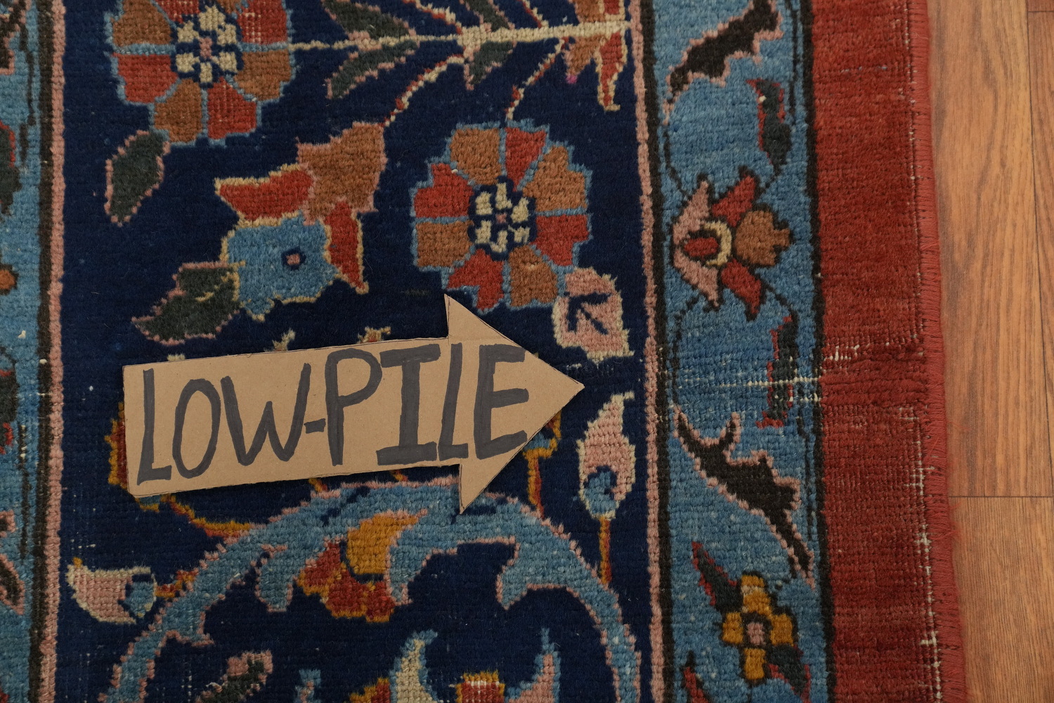 Pre-1900 Antique Sarouk Vegetable Dye Persian Rug 11x16