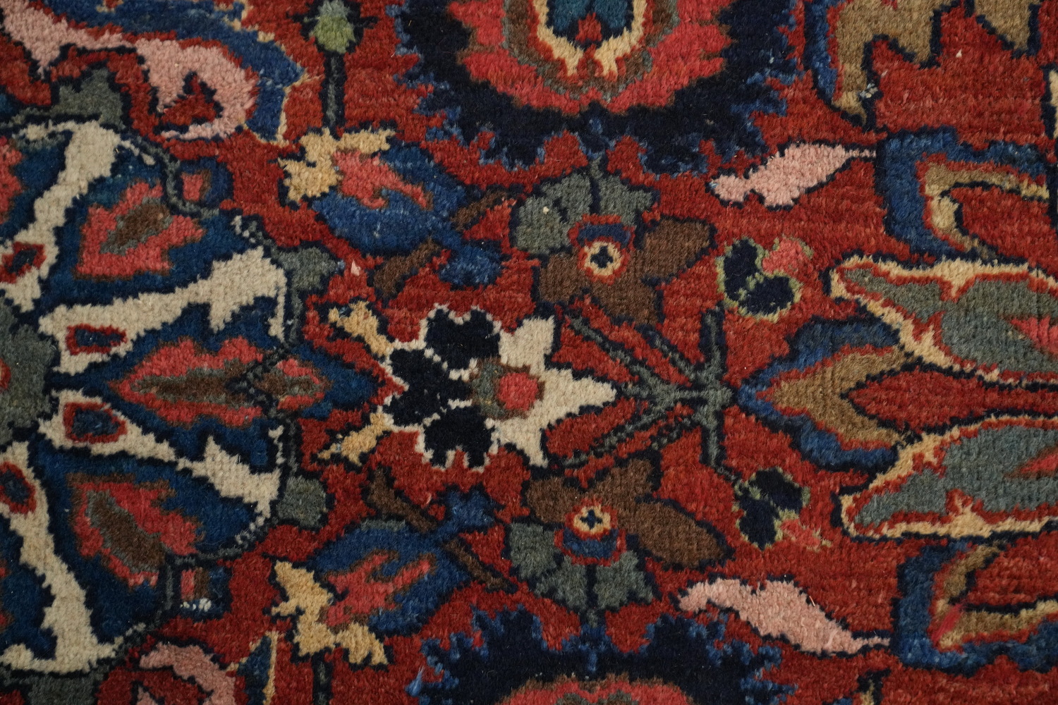 Pre-1900 Vegetable Dye Sultanabad Persian Large Rug 13x16