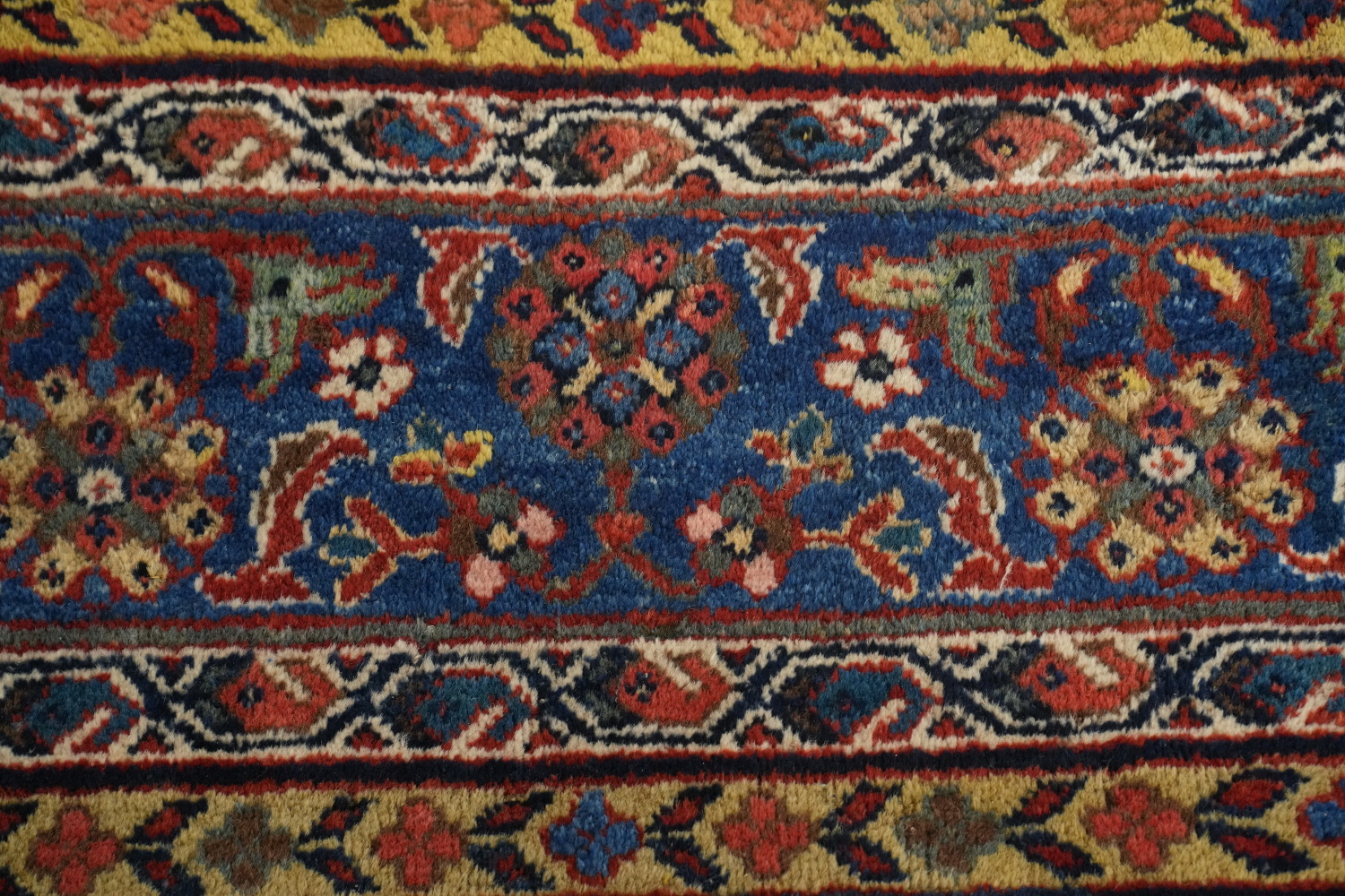Pre-1900 Vegetable Dye Sultanabad Persian Large Rug 13x16