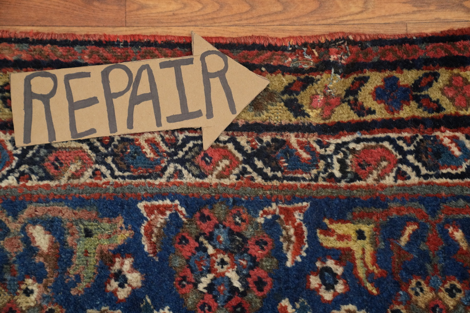 Pre-1900 Vegetable Dye Sultanabad Persian Large Rug 13x16