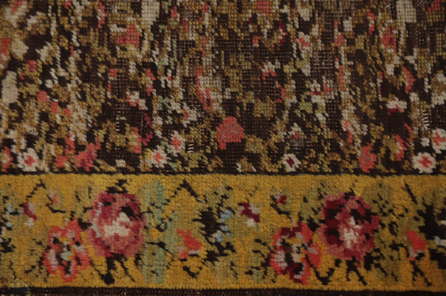 Pre-1900 Vegetable Dye Bakhtiari Persian Runner Rug 3x15