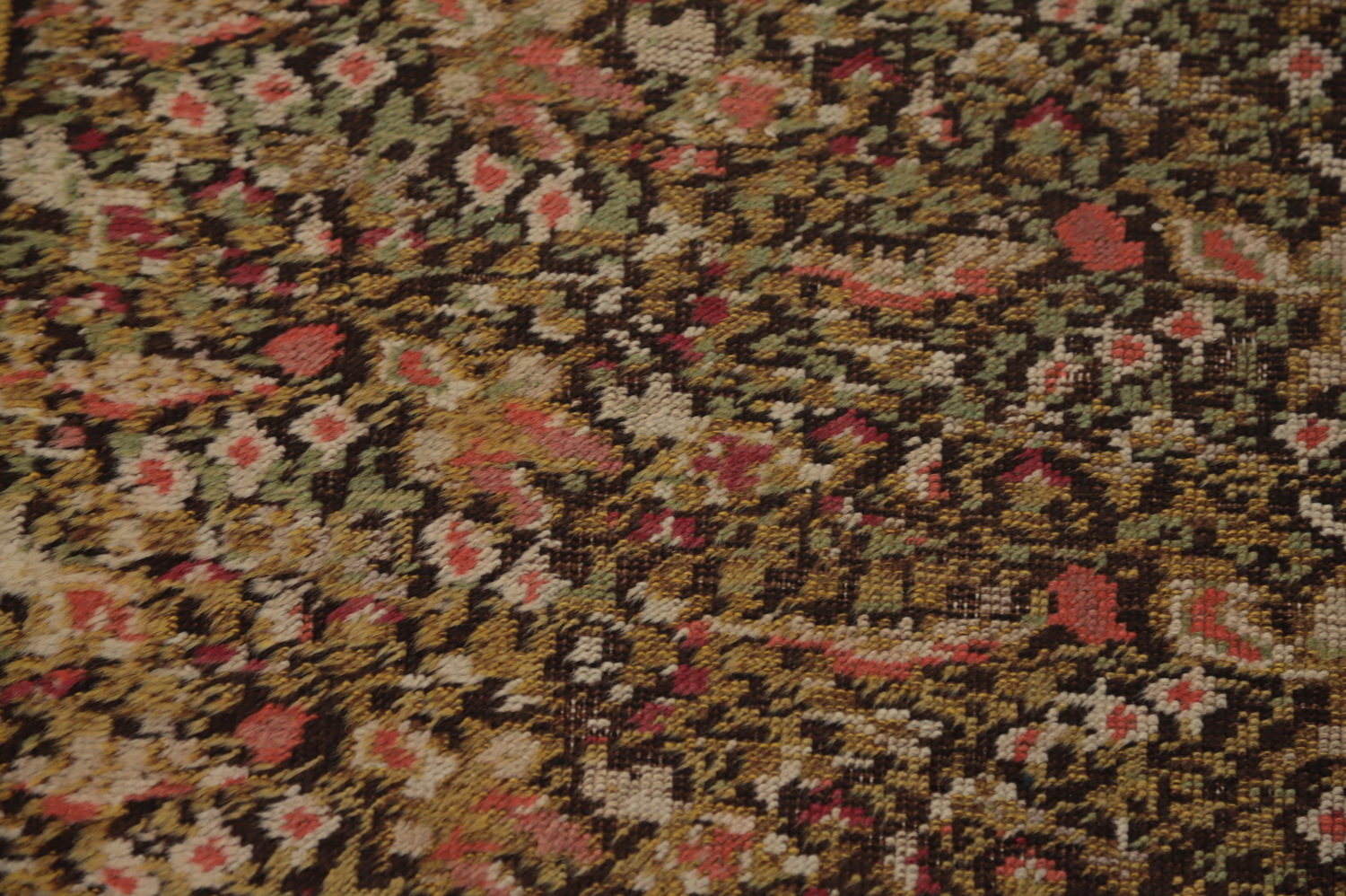 Pre-1900 Vegetable Dye Bakhtiari Persian Runner Rug 3x15