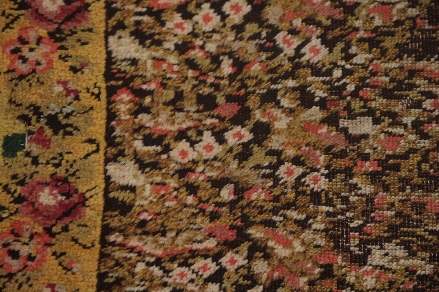 Pre-1900 Vegetable Dye Bakhtiari Persian Runner Rug 3x15