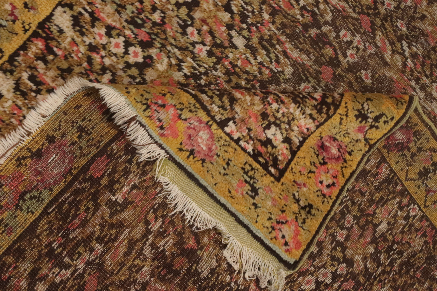 Pre-1900 Vegetable Dye Bakhtiari Persian Runner Rug 3x15