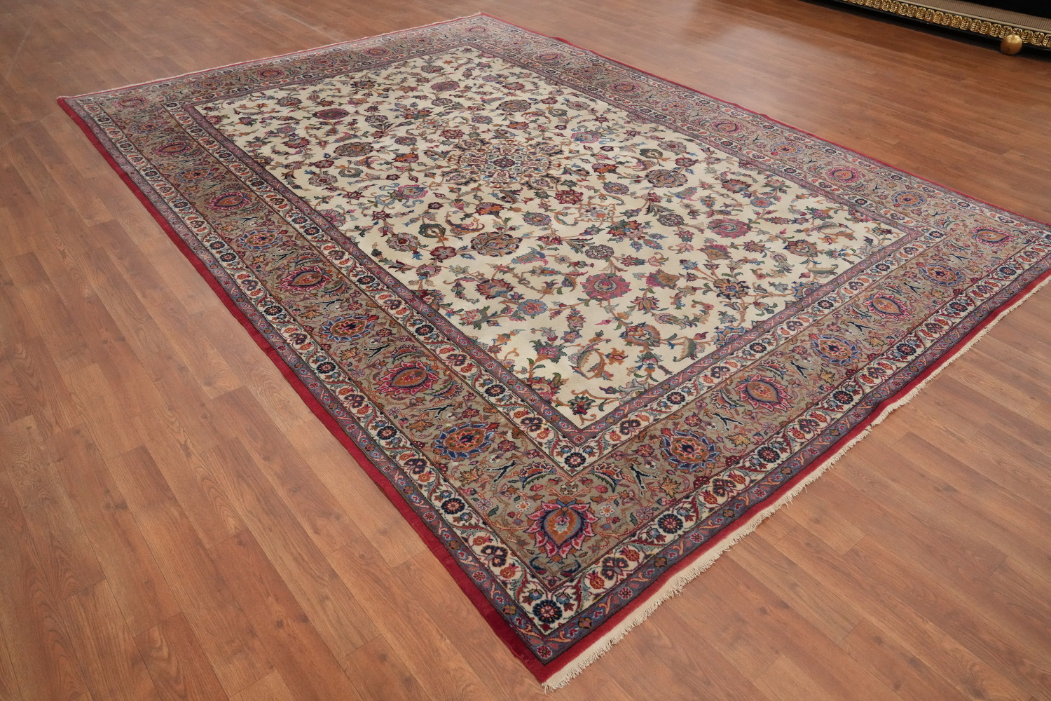 Antique Floral Tabriz Persian Area Rug 7x10