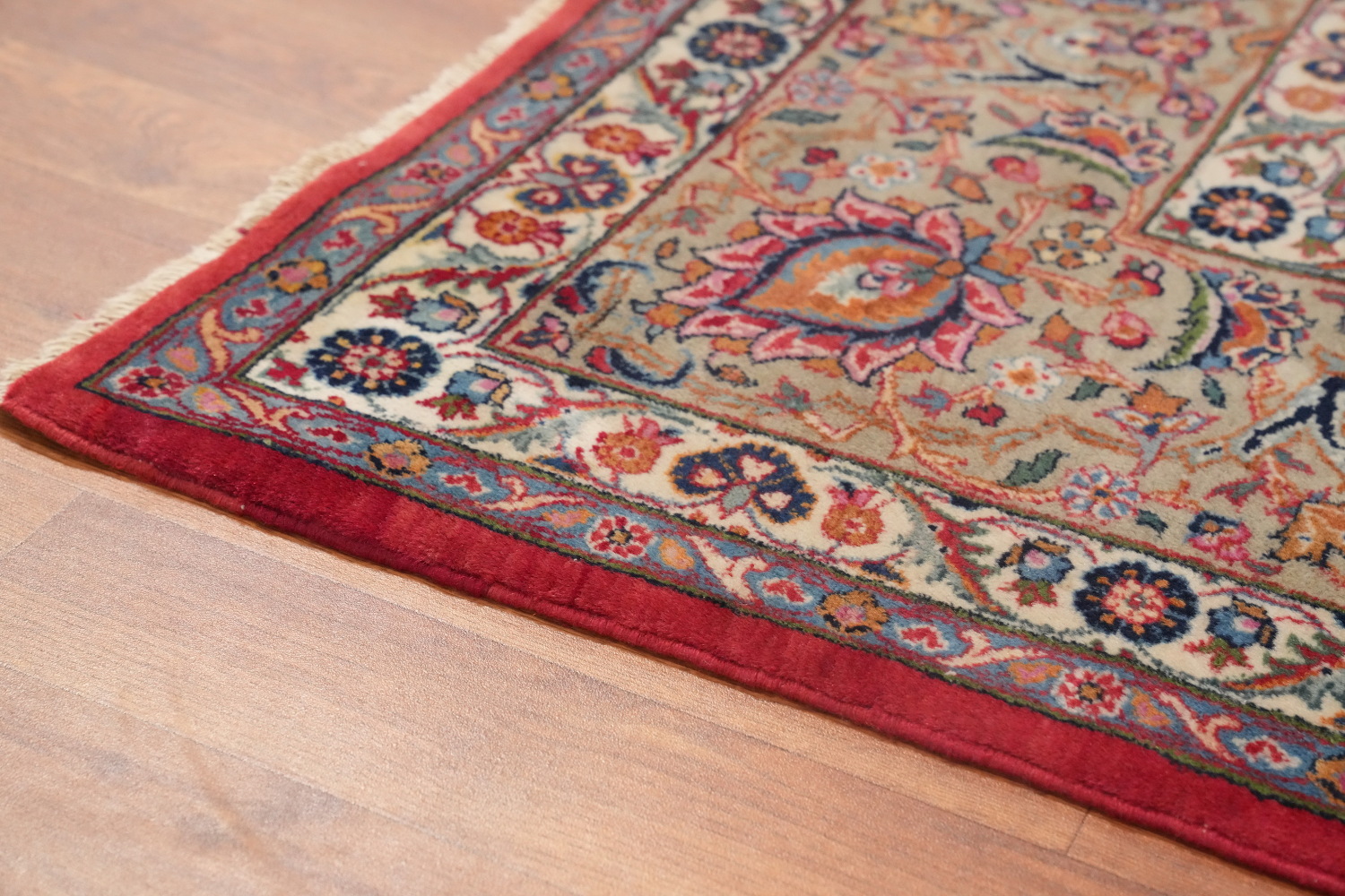 Antique Floral Tabriz Persian Area Rug 7x10