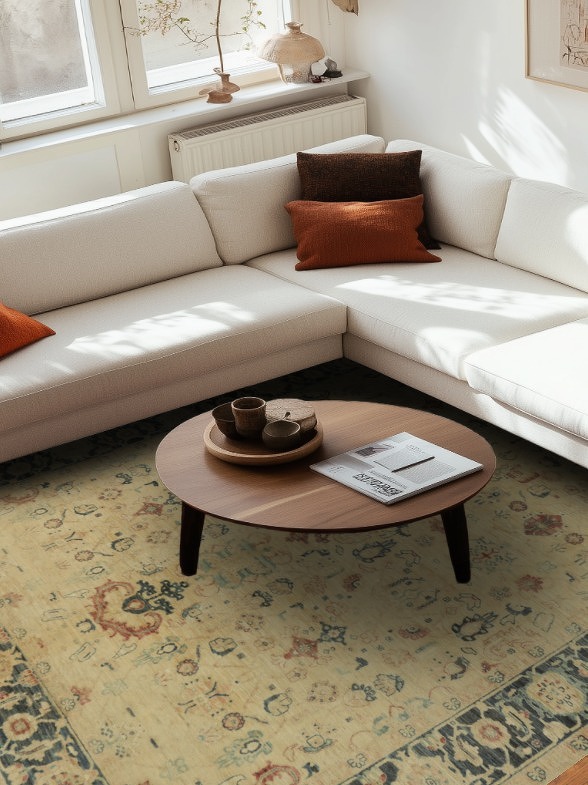 Vegetable Dye Ziegler Living Room Area Rug 8x10