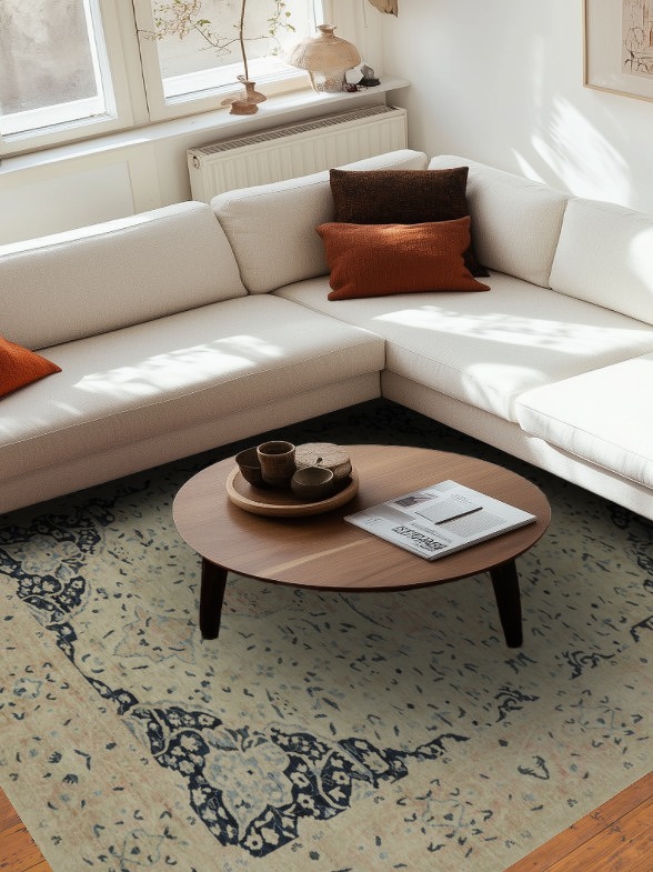 Vegetable Dye Ziegler Living Room Area Rug 8x9