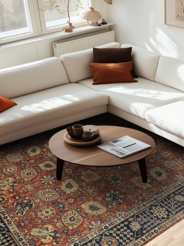 Vegetable Dye Ziegler Room Size Area Rug 8x10