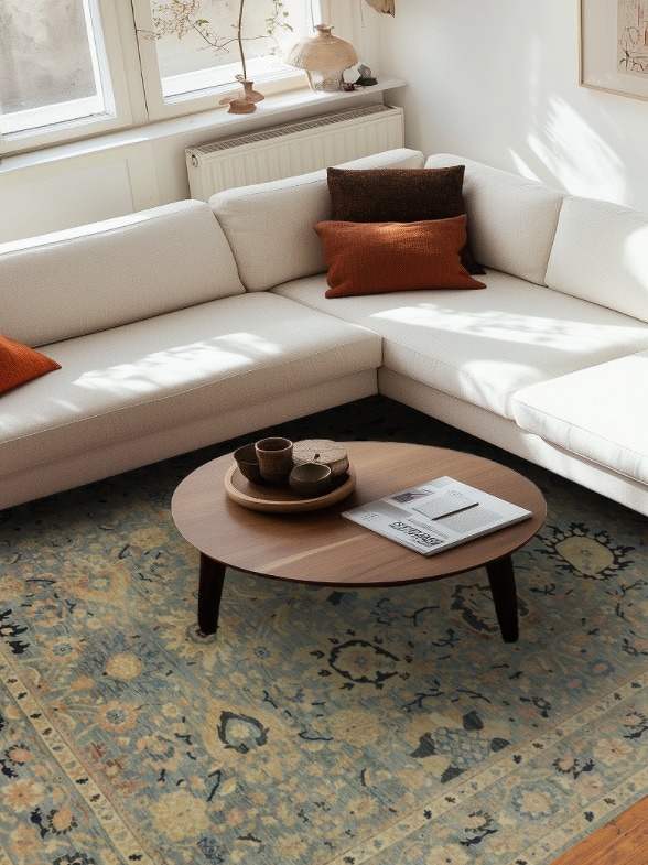 Vegetable Dye Ziegler Room Size Area Rug 8x10