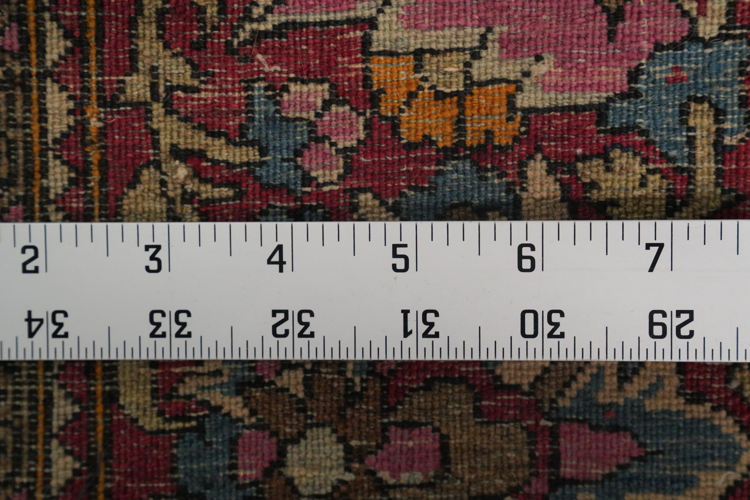 Pre-1900 Antique Isfahan Vegetable Dye Persian Rug 5x6